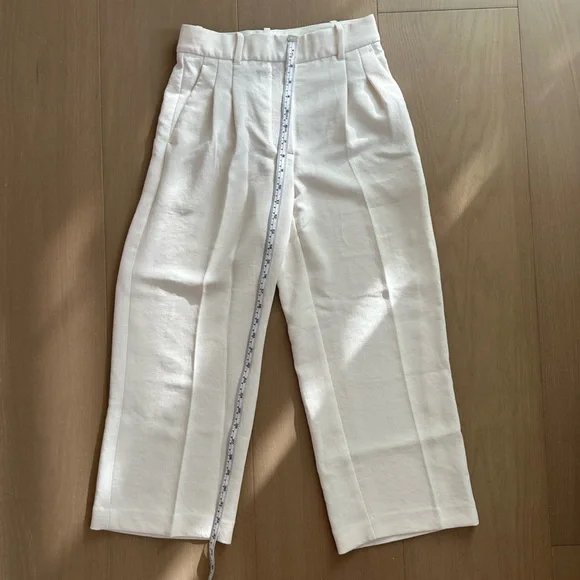 Aritzia Wilfred Cream Trousers - Picture 4 of 8